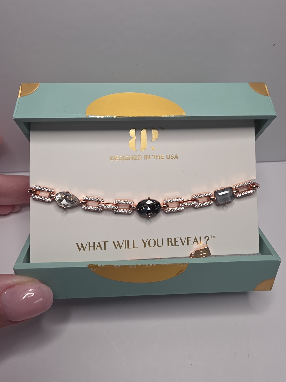 BP Jewel Candy Rare Unicorn Skyline Glam Bracelet In Monaco Moments On Rose Gold